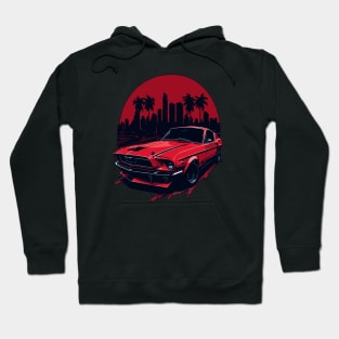 Red Muscle Car Hoodie